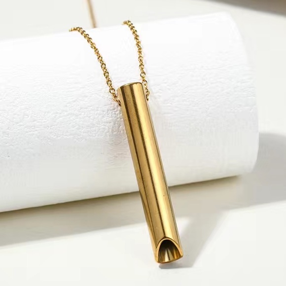 Anxiety Breathing Meditation Mindfulness Necklace - Picture 2 of 9